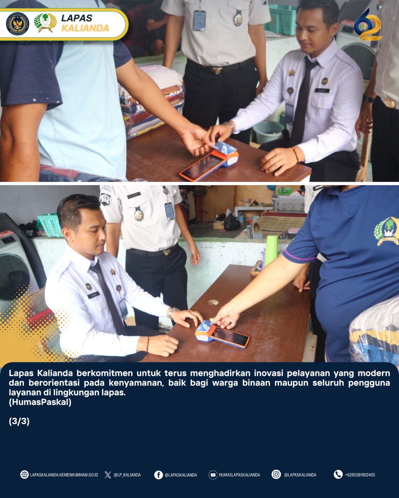 Lebih Transparan dan Lebih Aman BRIZZI: Inovasi Pembayaran Non Tunai untuk WBP Kalianda