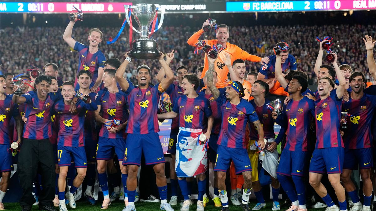 Barcelona Juara La Liga Spanyol Usai Kalahkan Real Madrid di Laga El Clasico