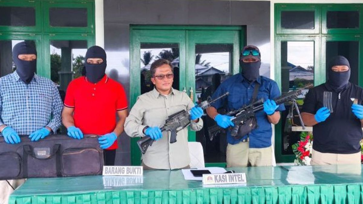 2 Senpi Ditemukan di Kontrakan WNA China Pekerja Tambang Ilegal Nabire
