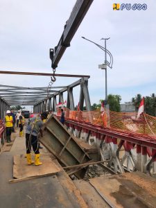 Kementerian PU Kebut Perbaikan Jembatan Bailey Kutablang Aceh, Lalu Lintas Dialihkan