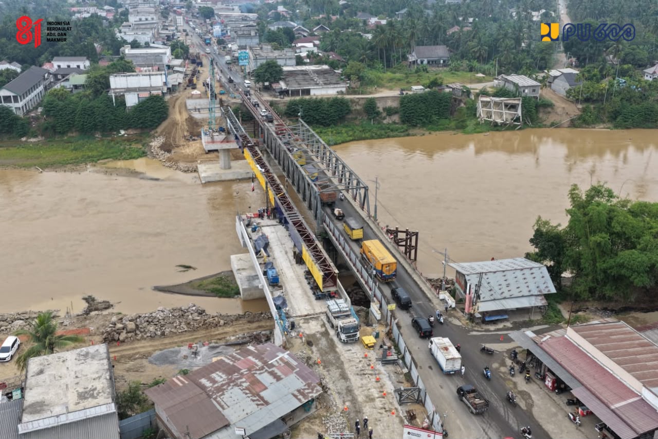 Menteri Dody Targetkan Jembatan Kr. Tingkeum dan Teupin Mane Fungsional Akhir Agustus 2026