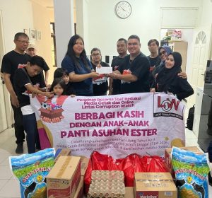ANNIVERSARY KE-3, MEDIA LINTAS CORRUPTION WATCH GELAR BAKTI SOSIAL DI PANTI ASUHAN ESTER DAN APRESIASI TIM DI TWELVE CAFE STEAK HOUSE