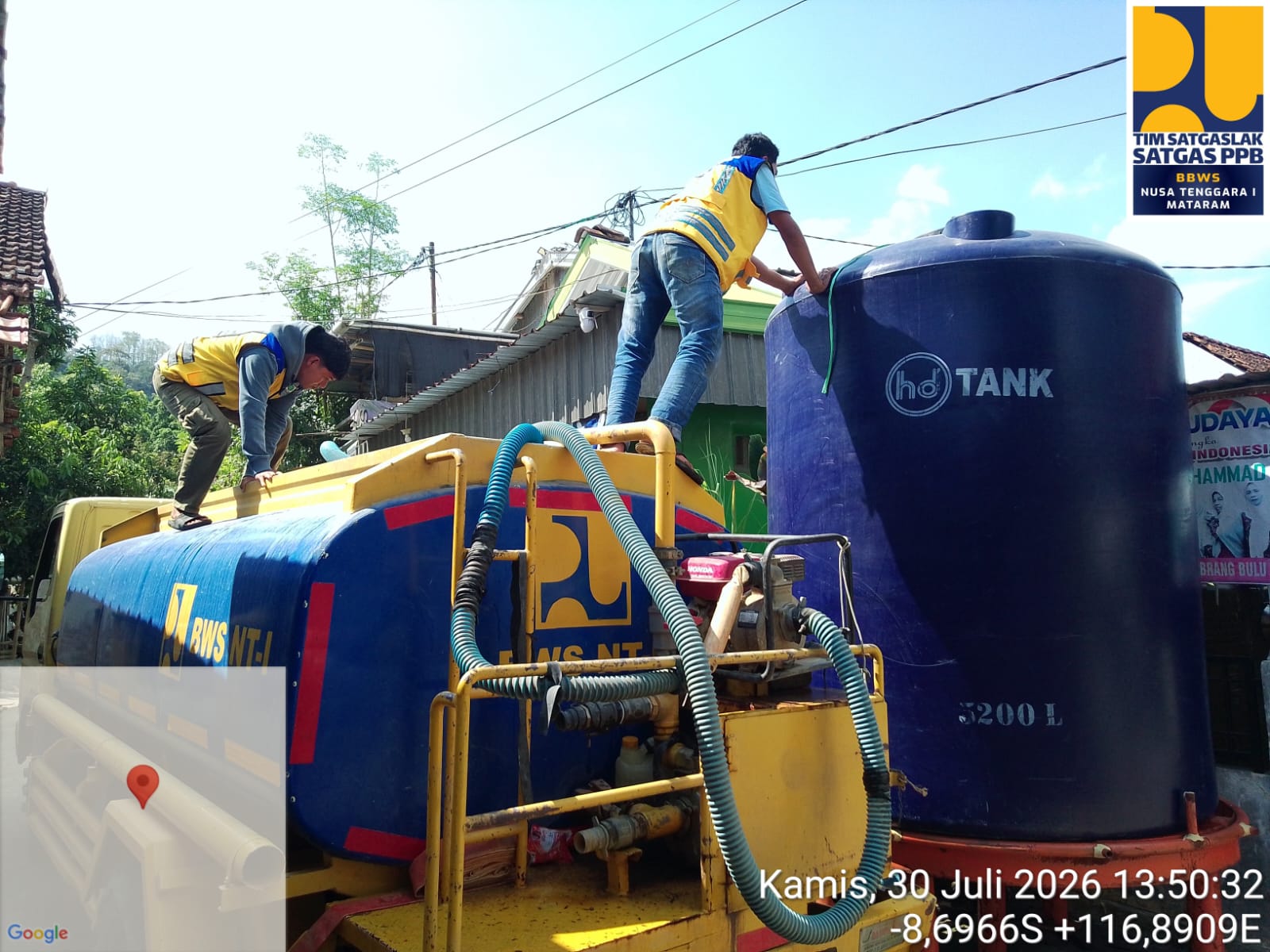 Kementerian PU Salurkan 14 Ribu Liter Air Bersih untuk Warga Terdampak Kekeringan di Seram Bagian Timur