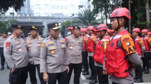 Polda Metro Jaya Gelar Apel Kesiapsiagaan Bencana, 233 Personel Dikerahkan