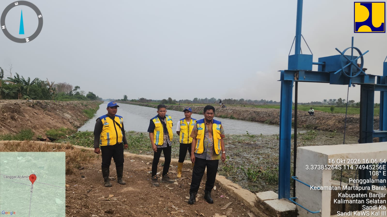 Tangani Karhutla di Kalsel, Kementerian PU Bersihkan 11,25 Km Saluran Riam Kanan Sebagai Sumber Air Heli Water Bombing