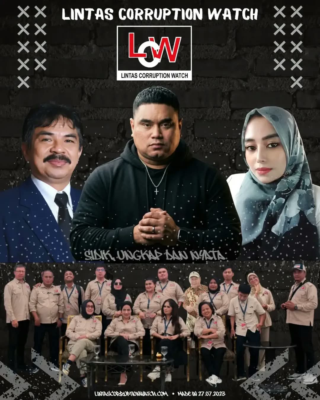 Jelang Hari Jadi Anti Korupsi, Media Lintas Corruption Watch Adakan Diskusi Publik "Korupsi Sexy, Jeruji Besi Menanti" 4 LCW