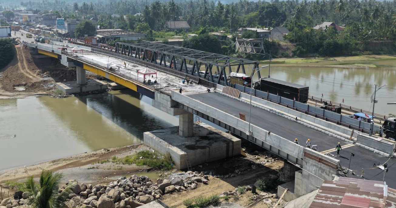 Kementerian PU Perkuat Jembatan Kr Tingkeum untuk Mudahkan Konektivitas dan Lindungi Dari Daya Rusak Sungai